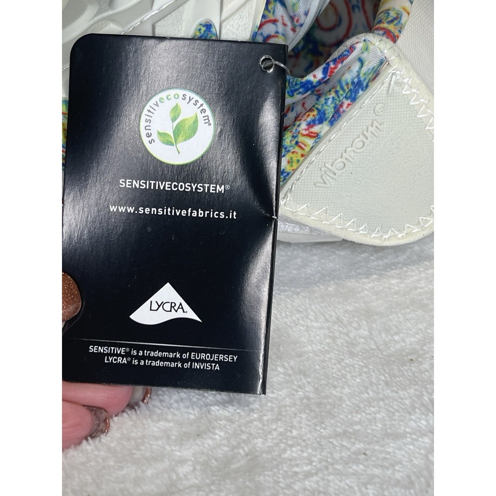 NEW Vibram Furoshiki Women's XL 11.5-12.5 White Flower Wrapping Sole Yoga - Picture 11 of 11